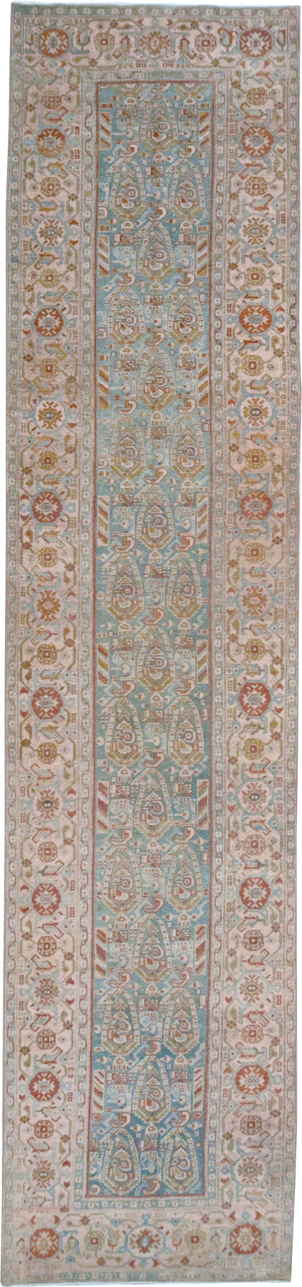 Vintage Persian Malayer Long Runner, No.32703 - Staging