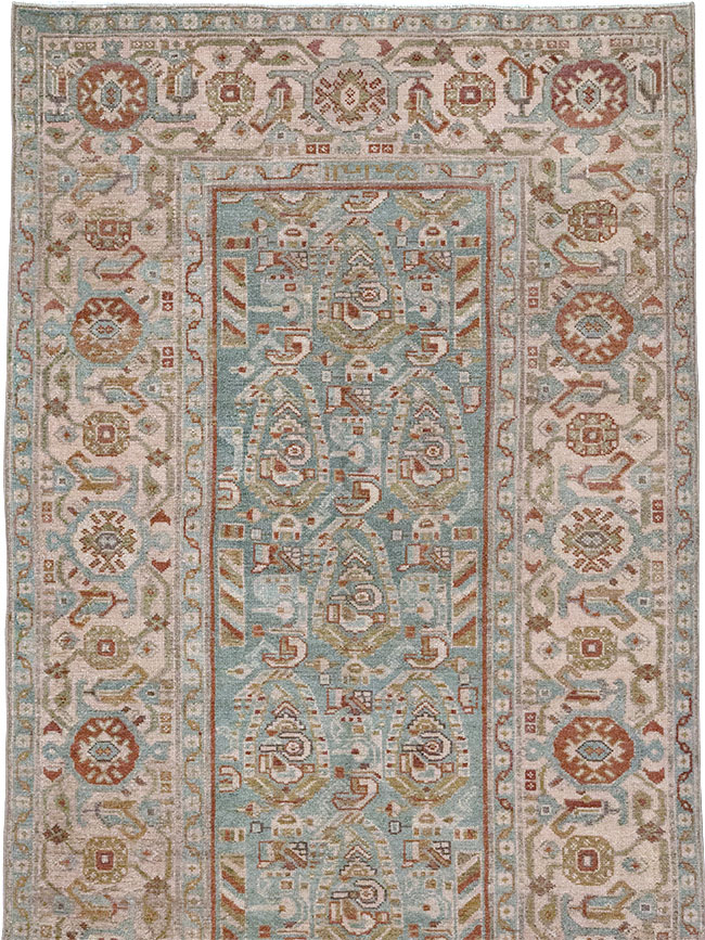 Vintage Persian Malayer Long Runner, No.32703 - Staging