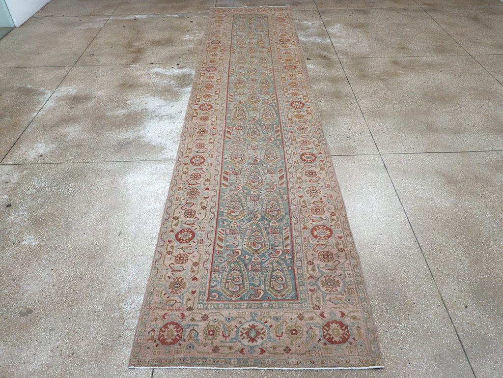 Vintage Persian Malayer Long Runner, No.32703 - Staging