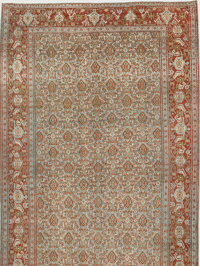 Antique Persian Malayer Long Runner, No.32704 - Staging