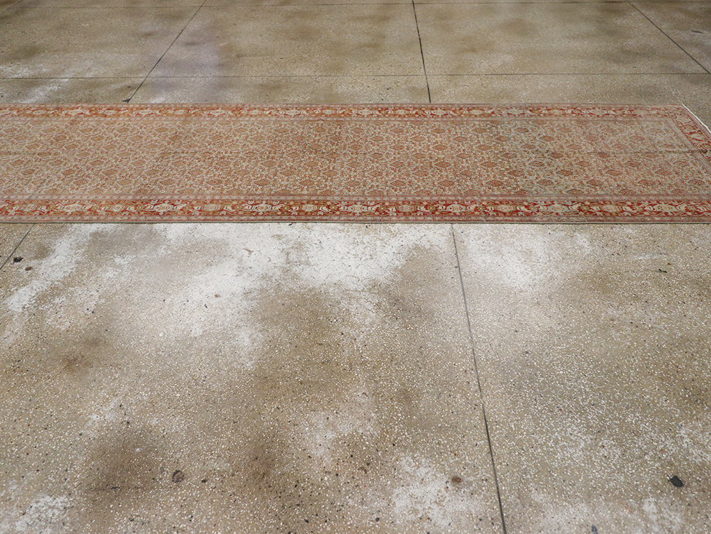 Antique Persian Malayer Long Runner, No.32704 - Staging