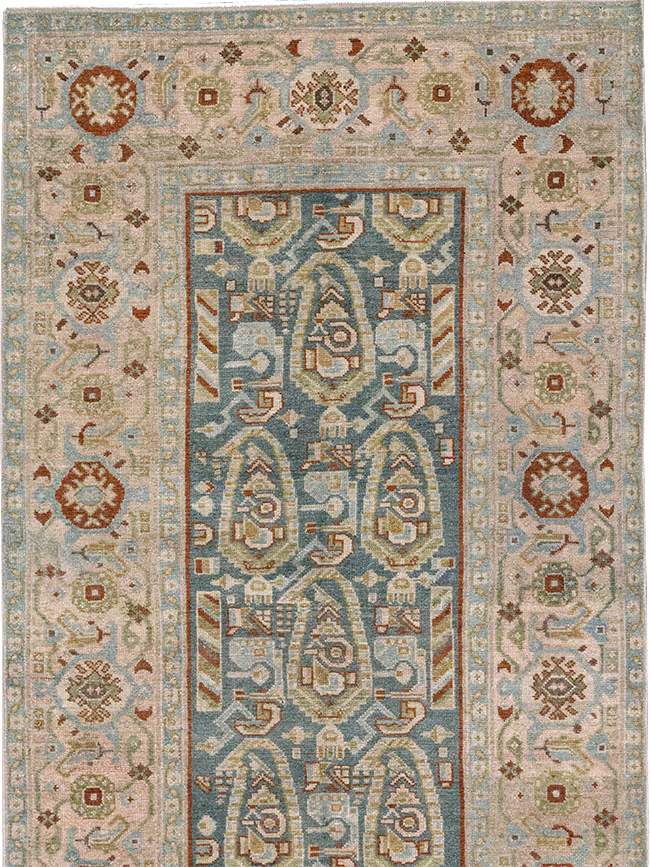 Vintage Persian Malayer Long Runner, No.32705 - Staging
