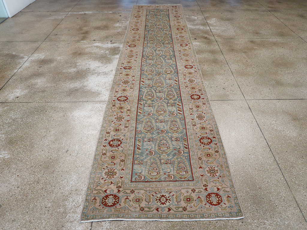 Vintage Persian Malayer Long Runner, No.32705 - Staging