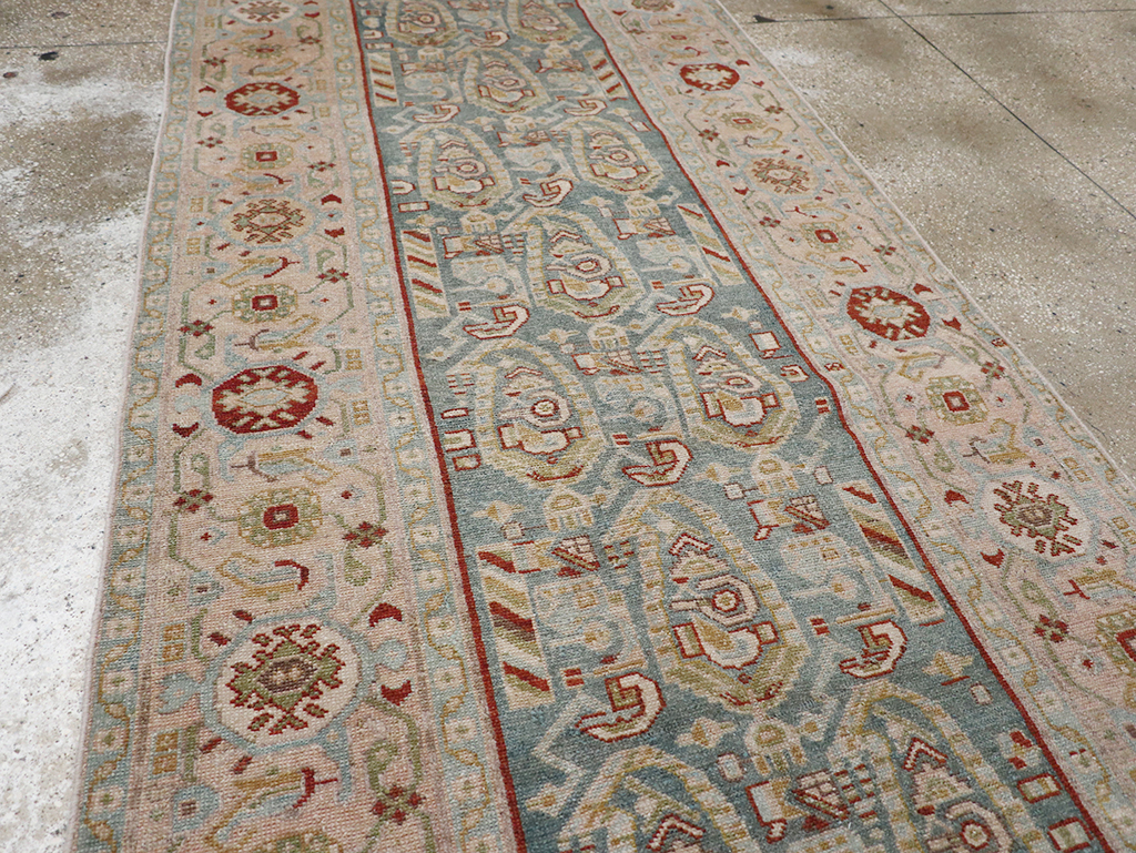 Vintage Persian Malayer Long Runner, No.32705 - Staging