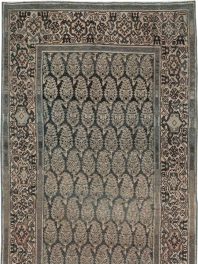 Vintage Persian Malayer Long Runner, No.32706 - Staging
