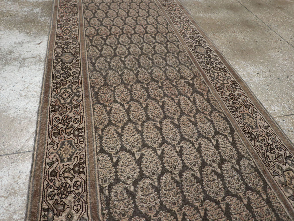 Vintage Persian Malayer Long Runner, No.32706 - Staging