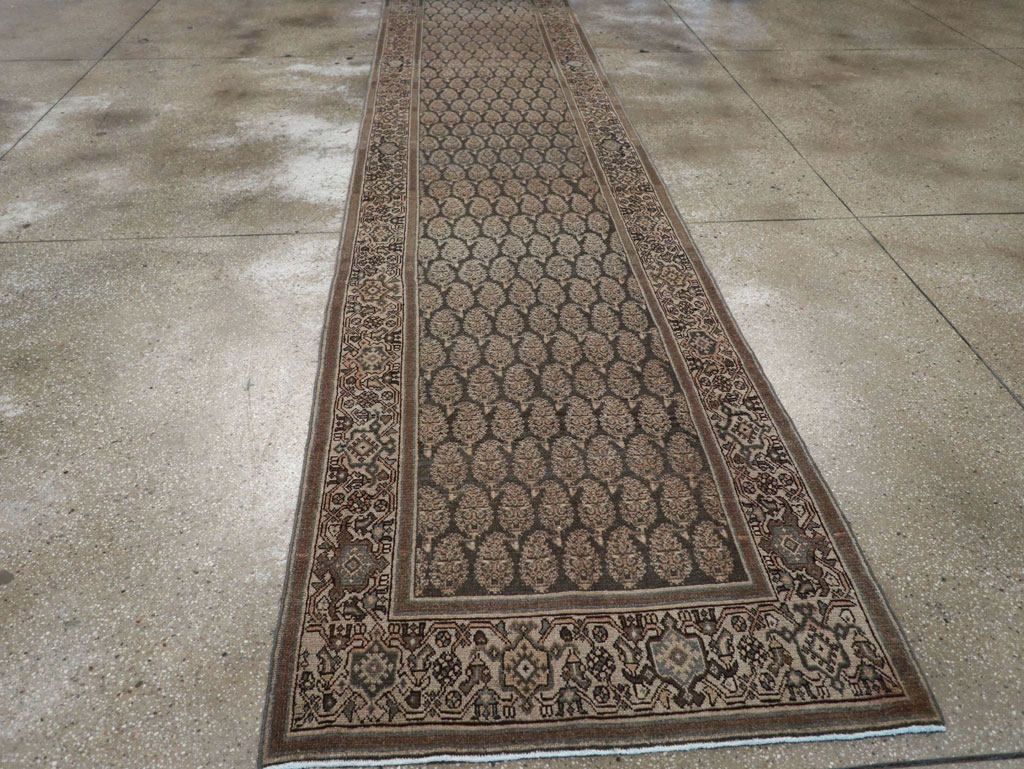 Vintage Persian Malayer Long Runner, No.32706 - Staging