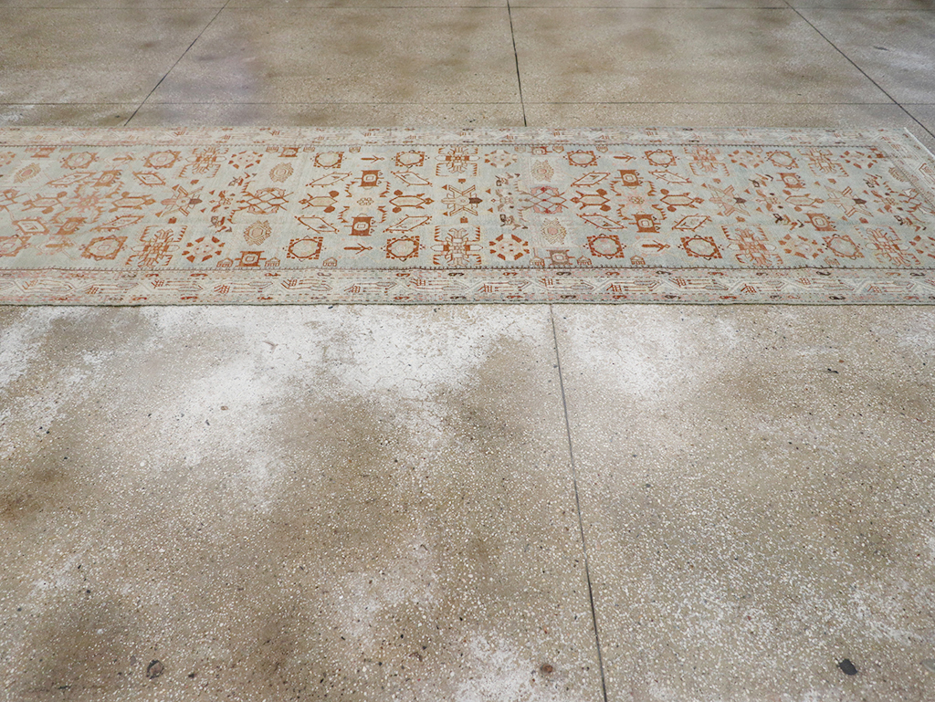 Vintage Persian Malayer Wide Gallery Runner, No.32707 - Staging