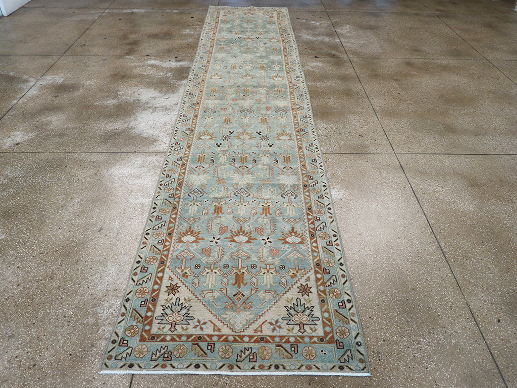 Vintage Persian Malayer Long Runner, No.32708 - Staging