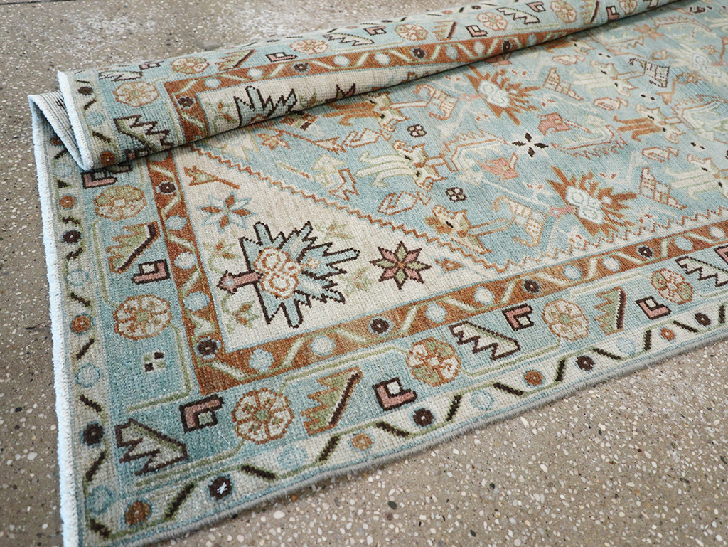 Vintage Persian Malayer Long Runner, No.32708 - Staging