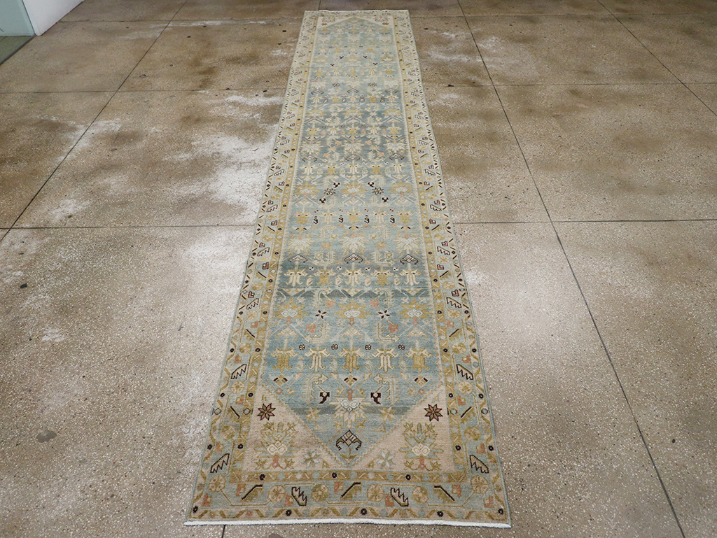 Vintage Persian Malayer Long Runner, No.32710 - Staging