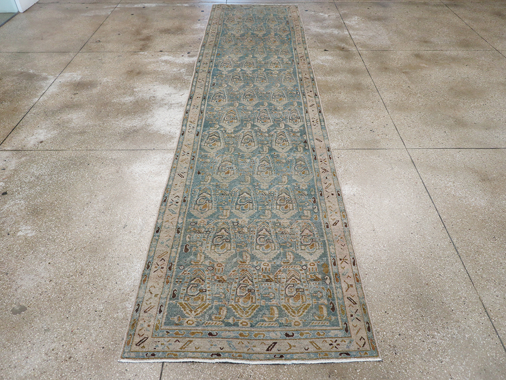 Vintage Persian Malayer Long Runner, No.32711 - Staging