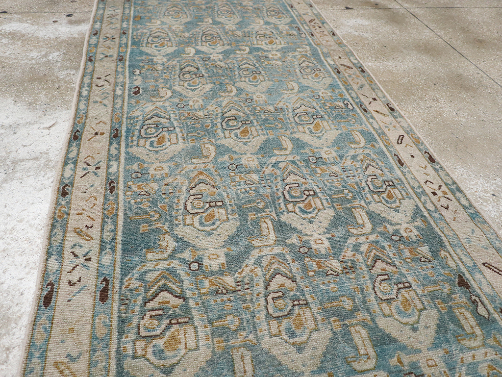 Vintage Persian Malayer Long Runner, No.32711 - Staging