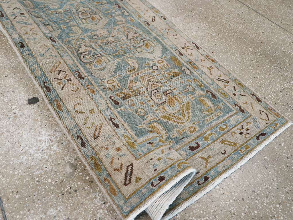 Vintage Persian Malayer Long Runner, No.32711 - Staging