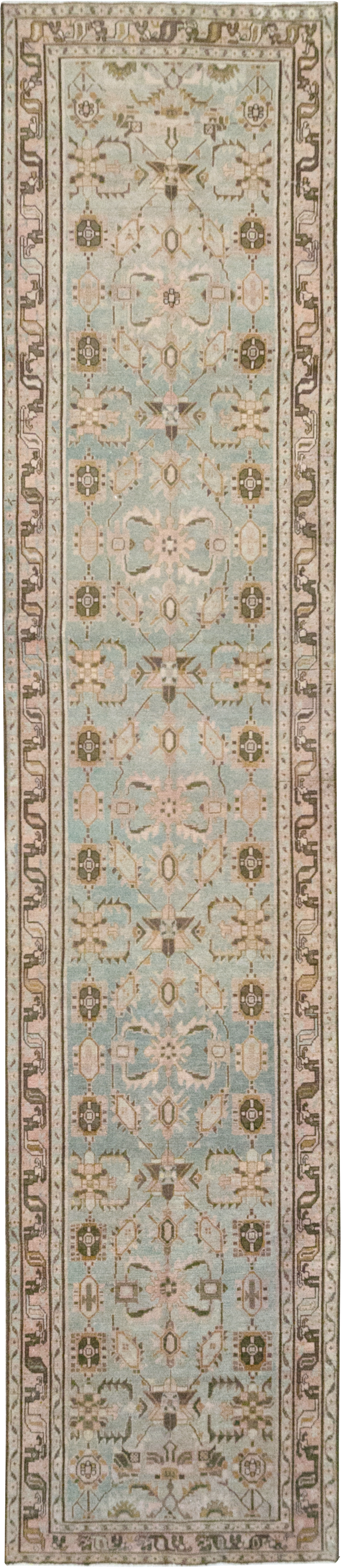Vintage Persian Malayer Long Runner, No.32712 - Staging