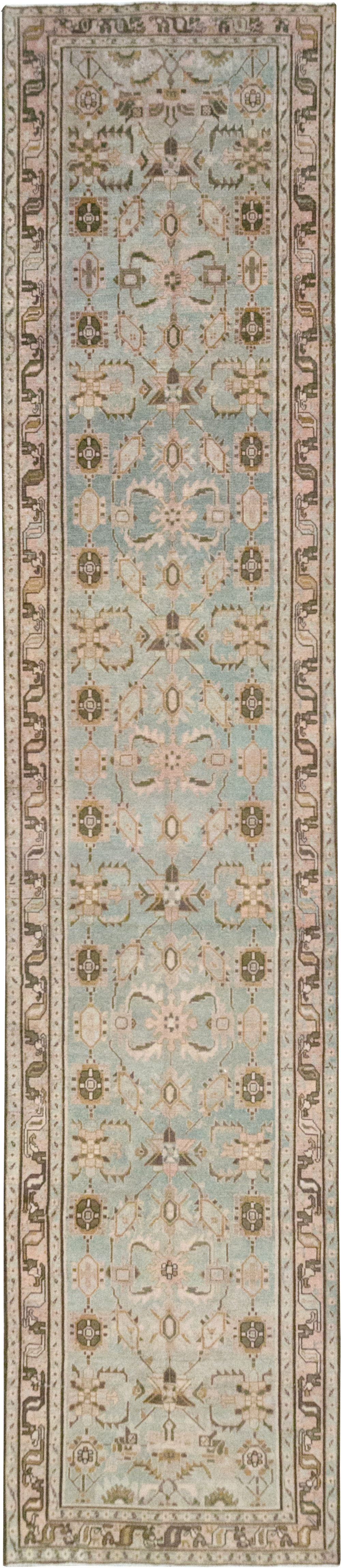 Vintage Persian Malayer Long Runner, No.32712 - Staging