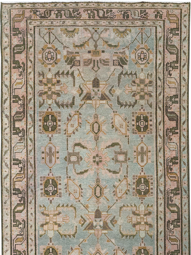Vintage Persian Malayer Long Runner, No.32712 - Staging