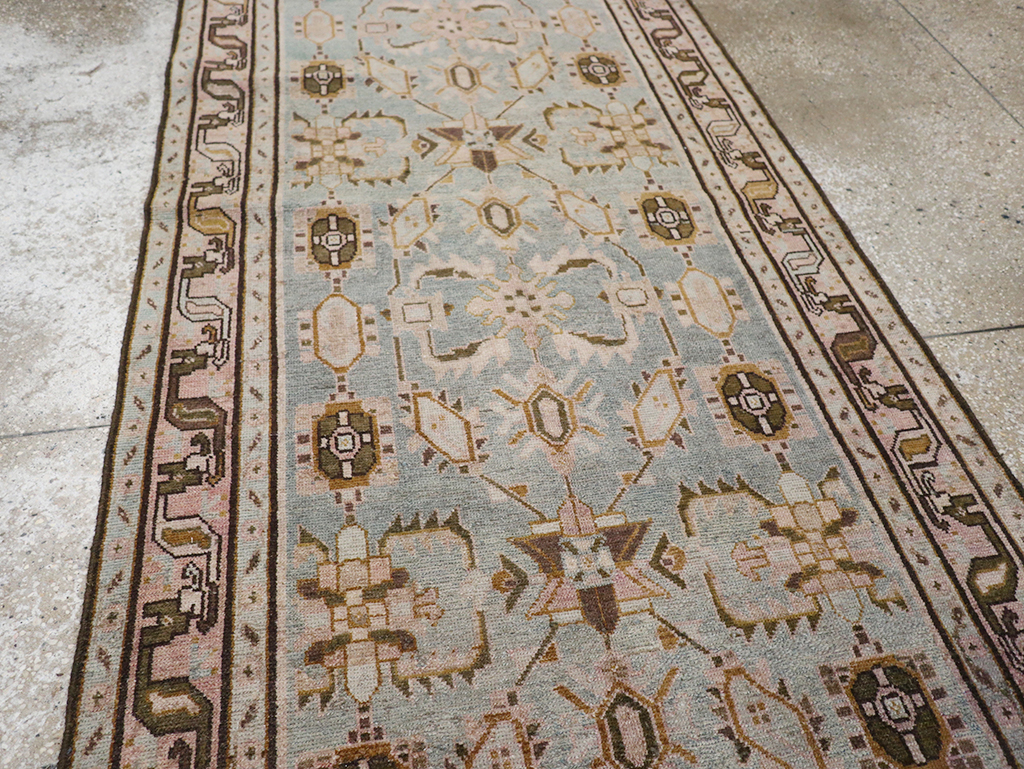 Vintage Persian Malayer Long Runner, No.32712 - Staging
