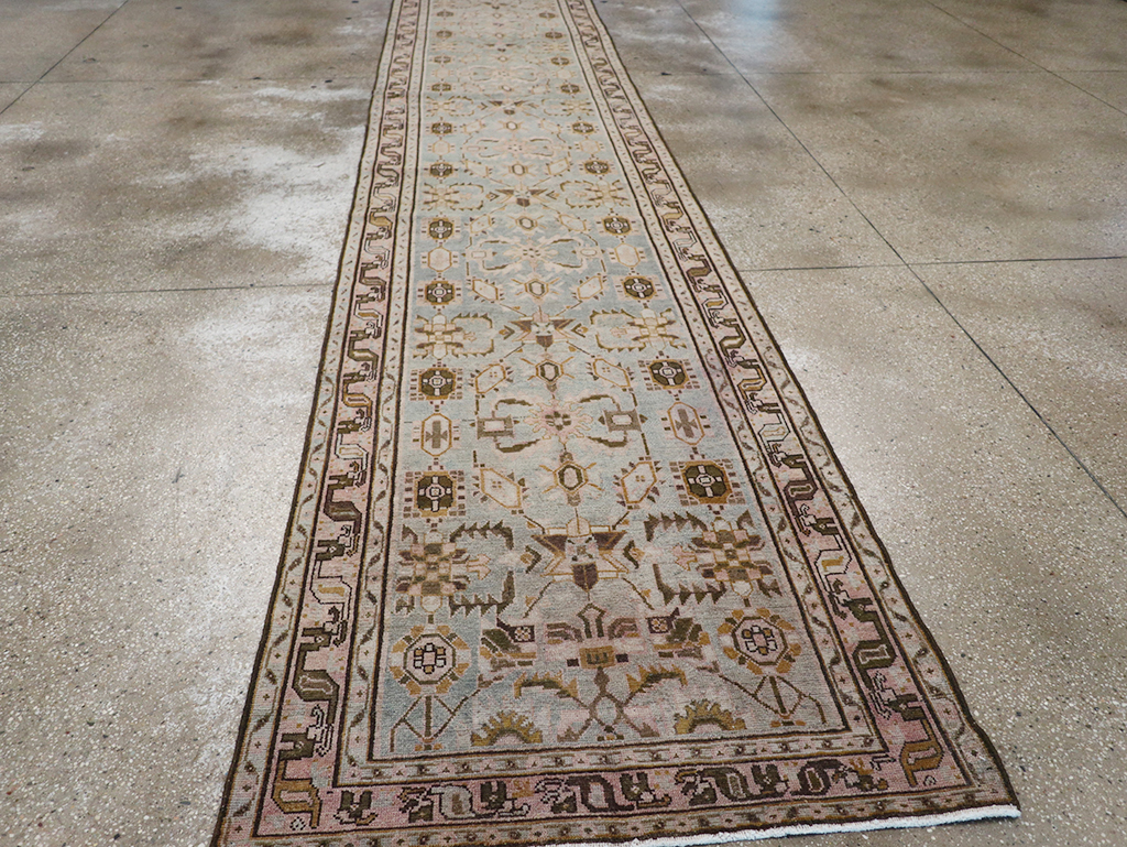 Vintage Persian Malayer Long Runner, No.32712 - Staging
