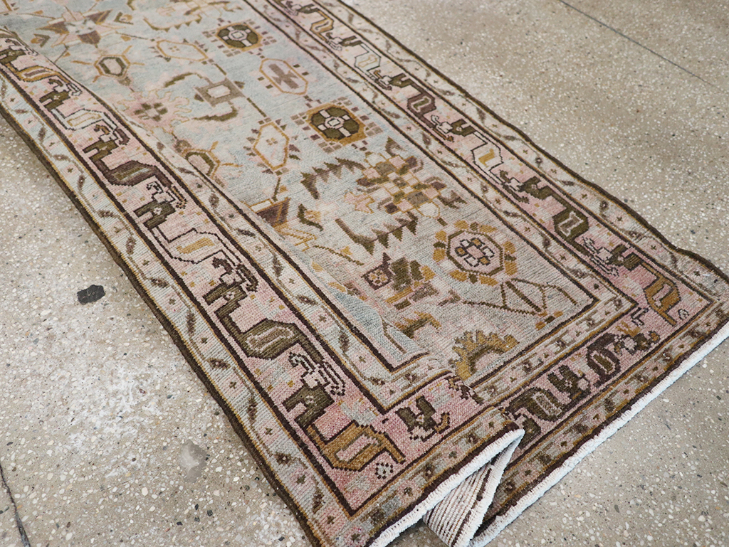 Vintage Persian Malayer Long Runner, No.32712 - Staging