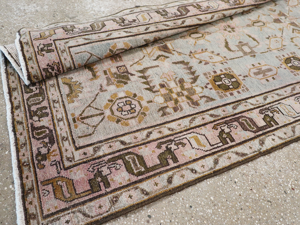 Vintage Persian Malayer Long Runner, No.32712 - Staging