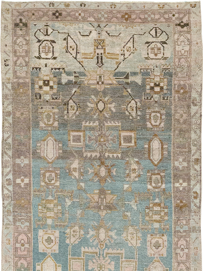 Vintage Persian Malayer Runner, No.32715 - Staging