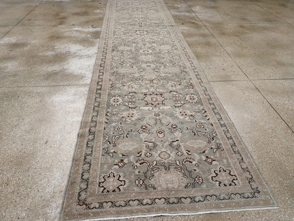 Vintage Persian Malayer Long Runner, No.32717 - Staging
