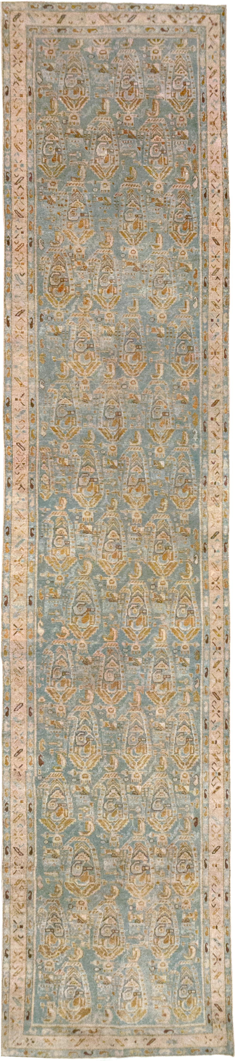 Vintage Persian Malayer Long Runner, No.32718 - Staging