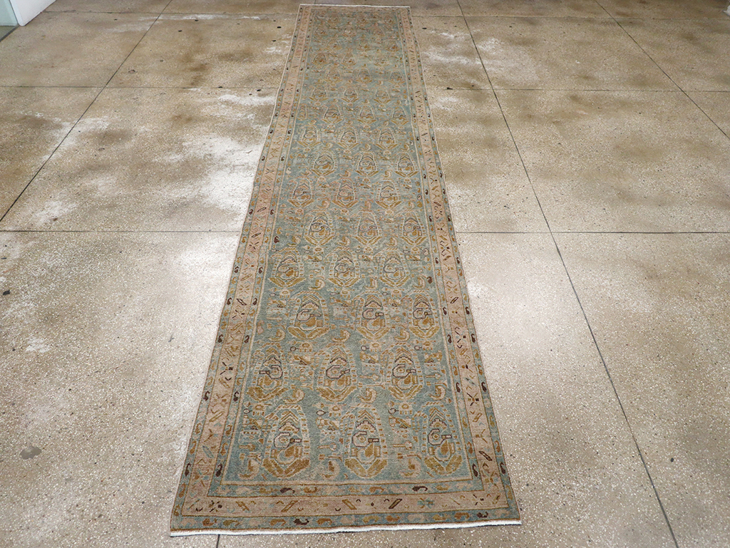 Vintage Persian Malayer Long Runner, No.32718 - Staging