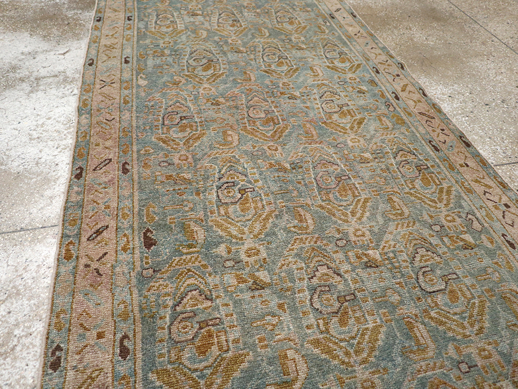 Vintage Persian Malayer Long Runner, No.32718 - Staging