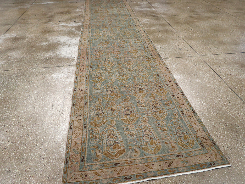 Vintage Persian Malayer Long Runner, No.32718 - Staging