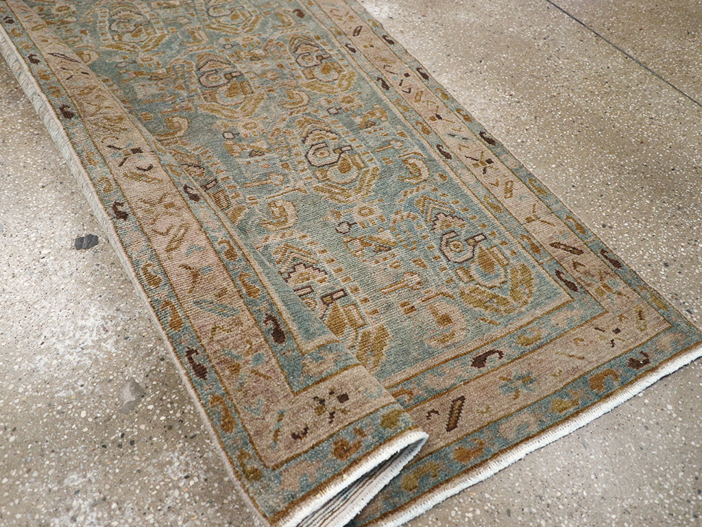 Vintage Persian Malayer Long Runner, No.32718 - Staging