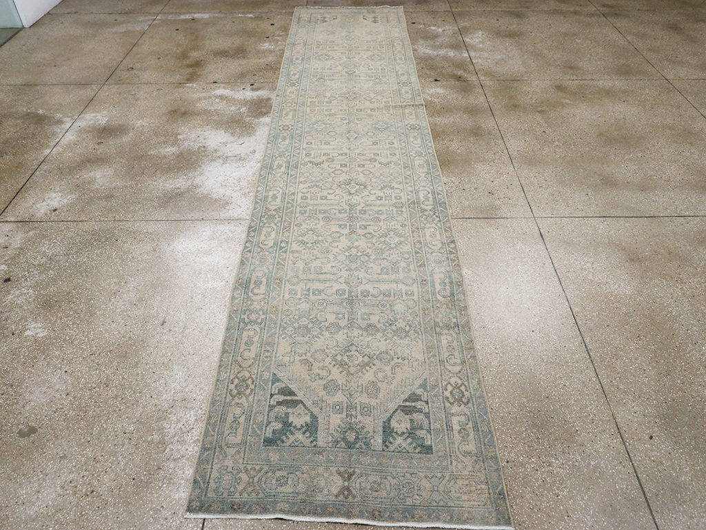 Vintage Persian Malayer Long Runner, No.32720 - Staging