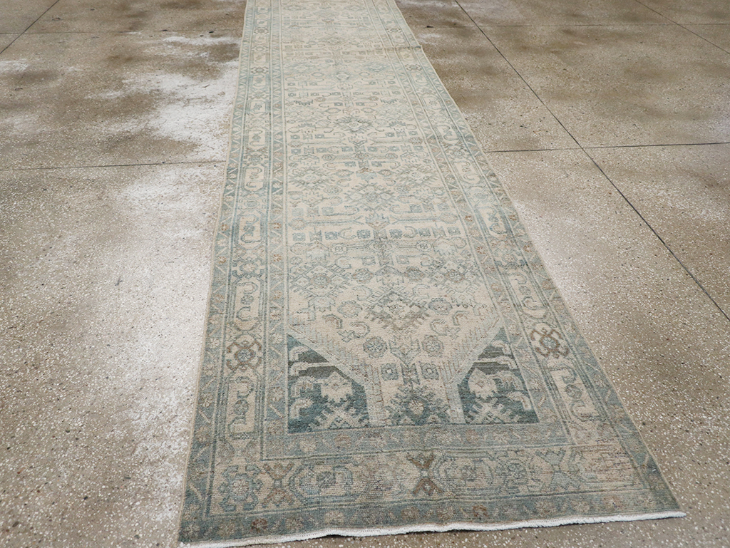 Vintage Persian Malayer Long Runner, No.32720 - Staging