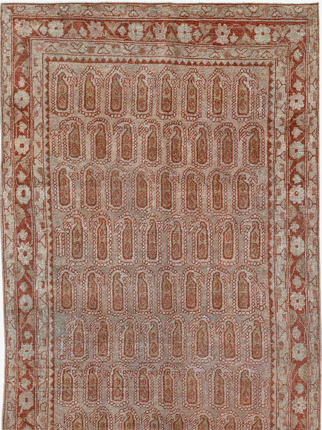 Antique Persian Malayer Long Runner (Pair: 1 of 2), No.32723 - Staging