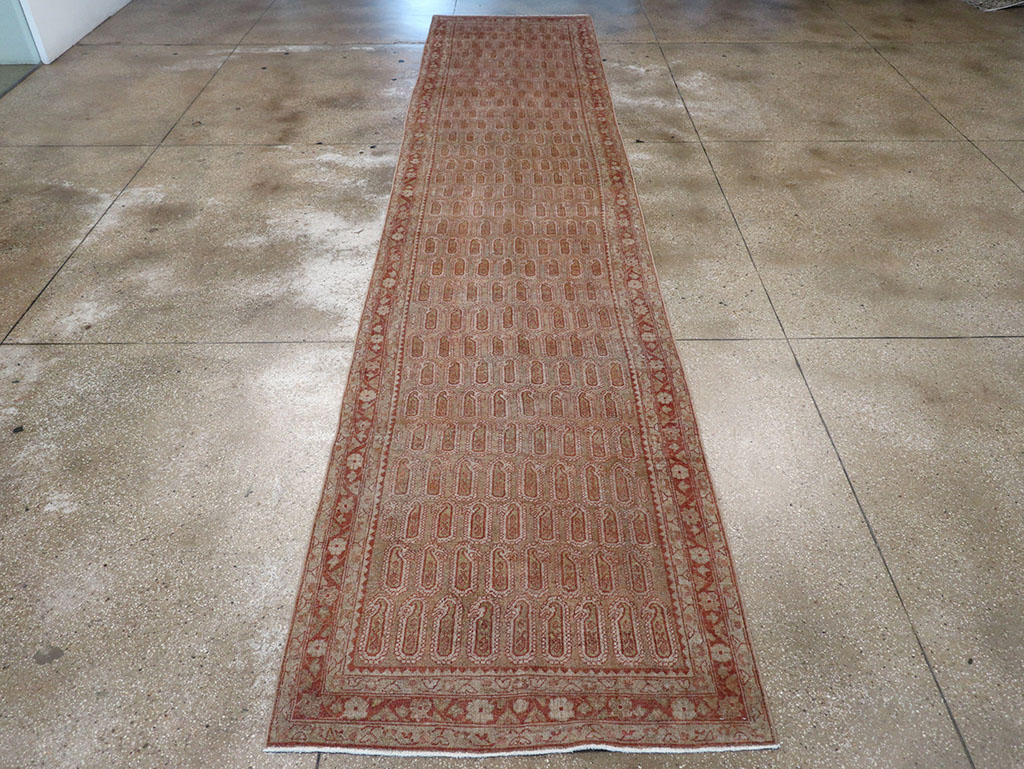 Antique Persian Malayer Long Runner (Pair: 1 of 2), No.32723 - Staging