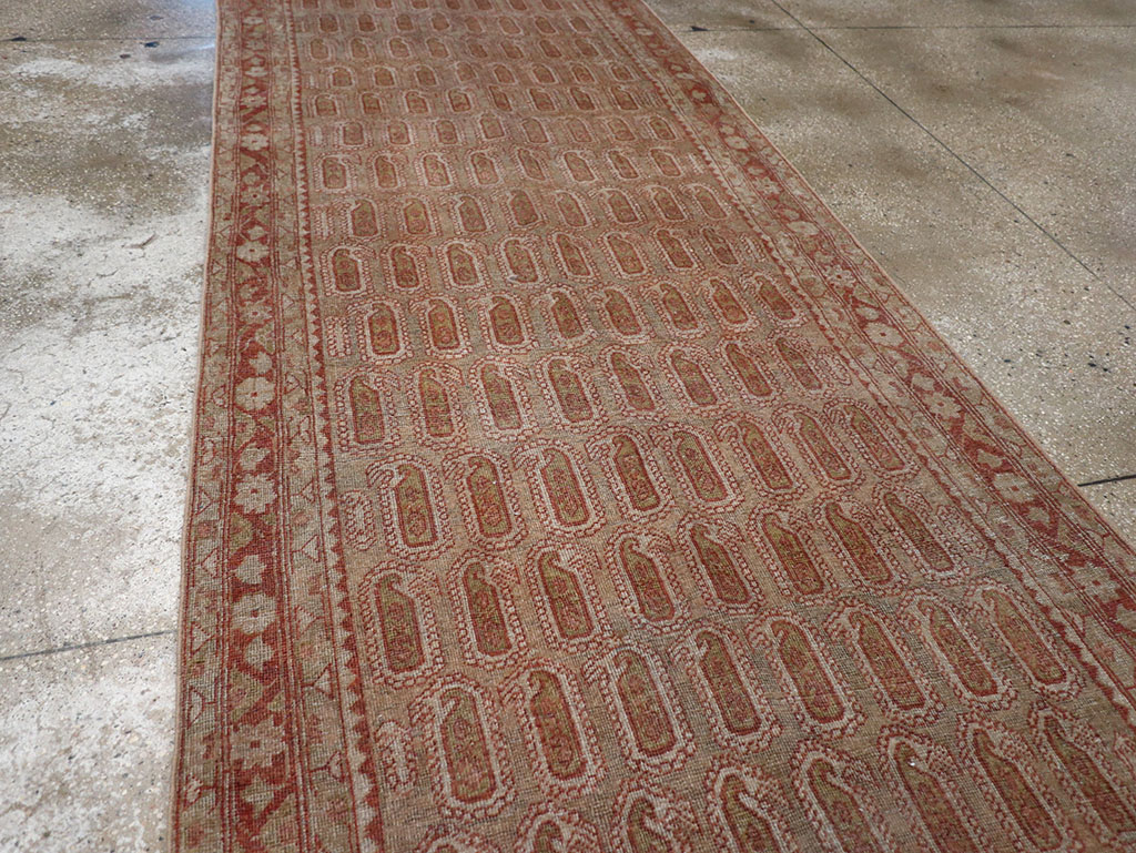Antique Persian Malayer Long Runner (Pair: 1 of 2), No.32723 - Staging