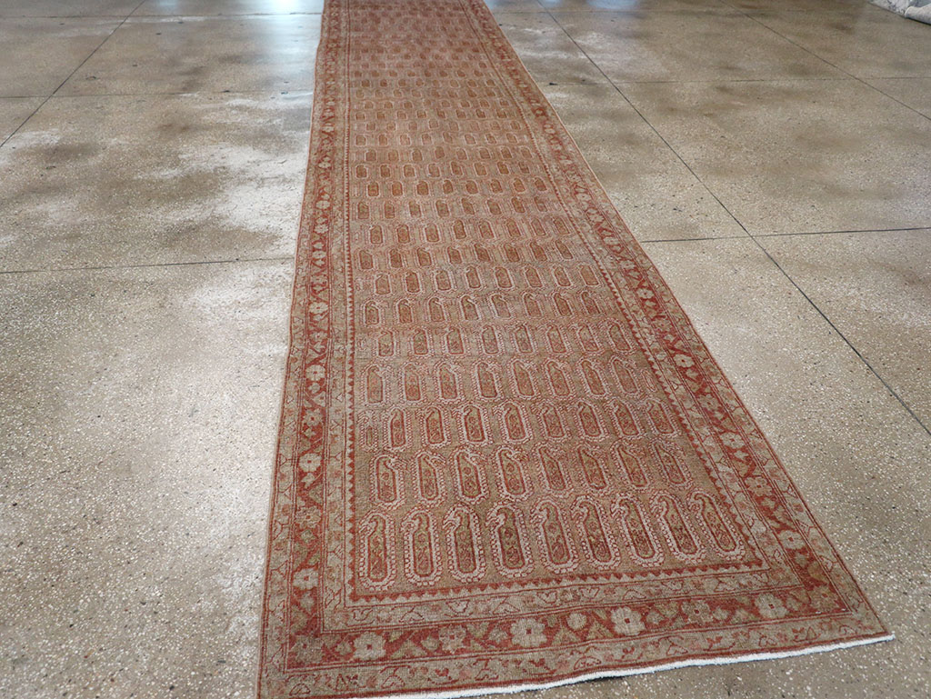 Antique Persian Malayer Long Runner (Pair: 1 of 2), No.32723 - Staging