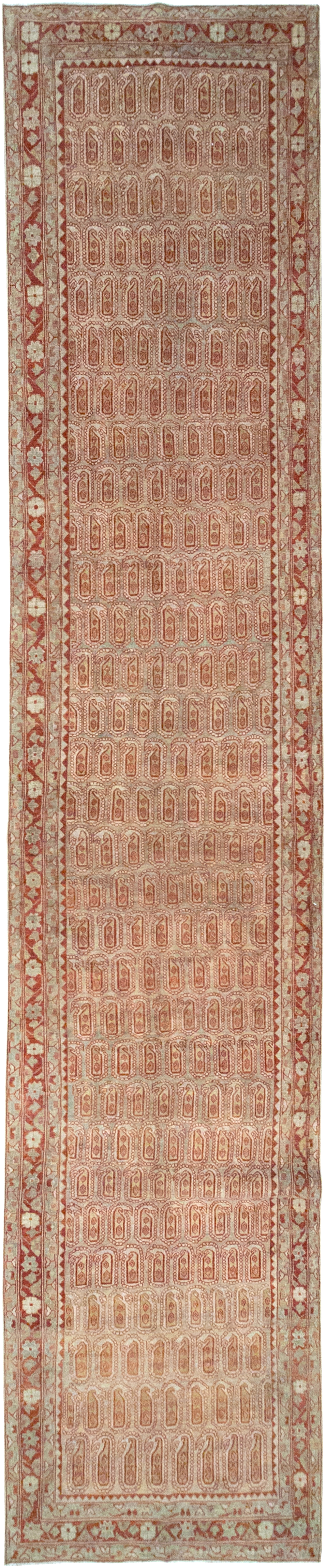 Antique Persian Malayer Long Runner (Pair: 2 of 2), No.32724 - Staging