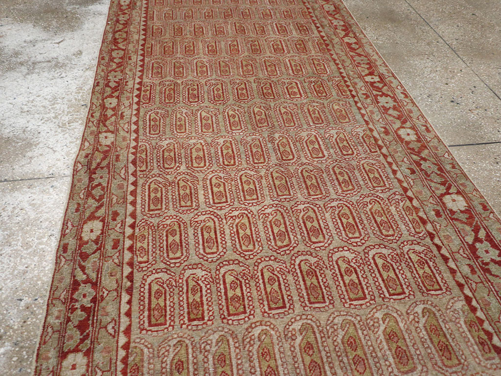 Antique Persian Malayer Long Runner (Pair: 2 of 2), No.32724 - Staging