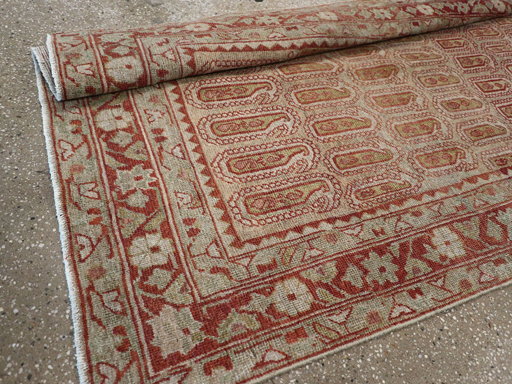 Antique Persian Malayer Long Runner (Pair: 2 of 2), No.32724 - Staging