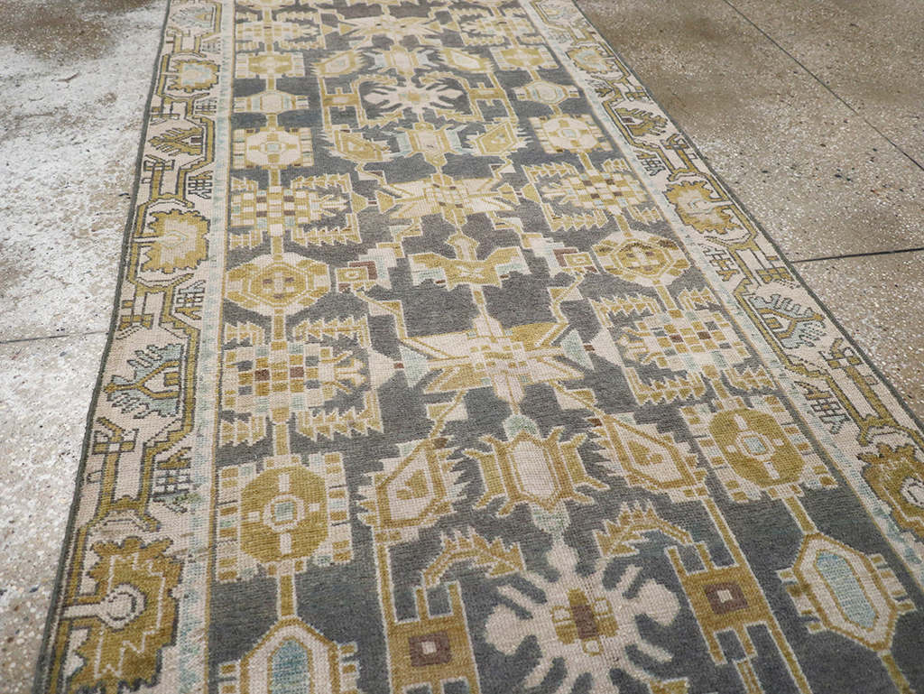 Vintage Persian Malayer Long Runner, No.32725 - Staging