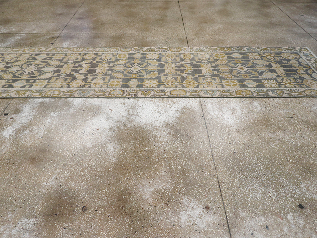 Vintage Persian Malayer Long Runner, No.32725 - Staging