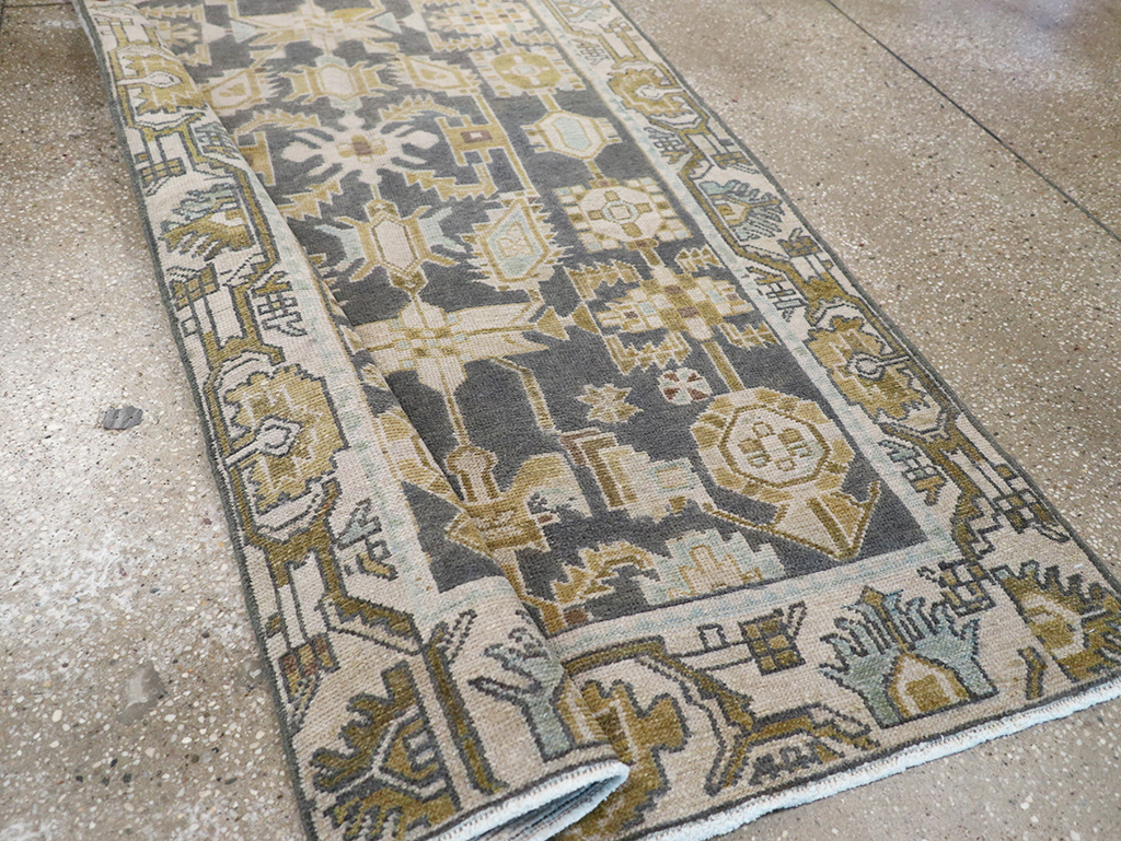 Vintage Persian Malayer Long Runner, No.32725 - Staging