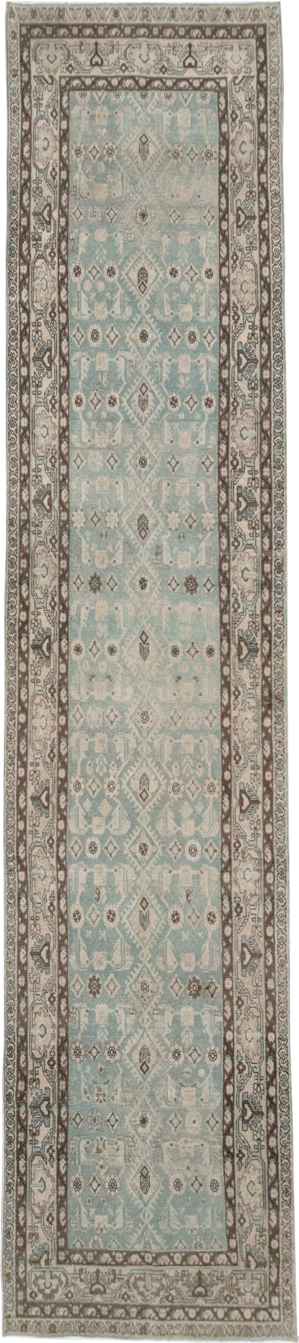 Vintage Persian Malayer Long Runner, No.32731 - Staging