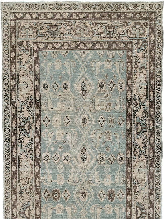 Vintage Persian Malayer Long Runner, No.32731 - Staging