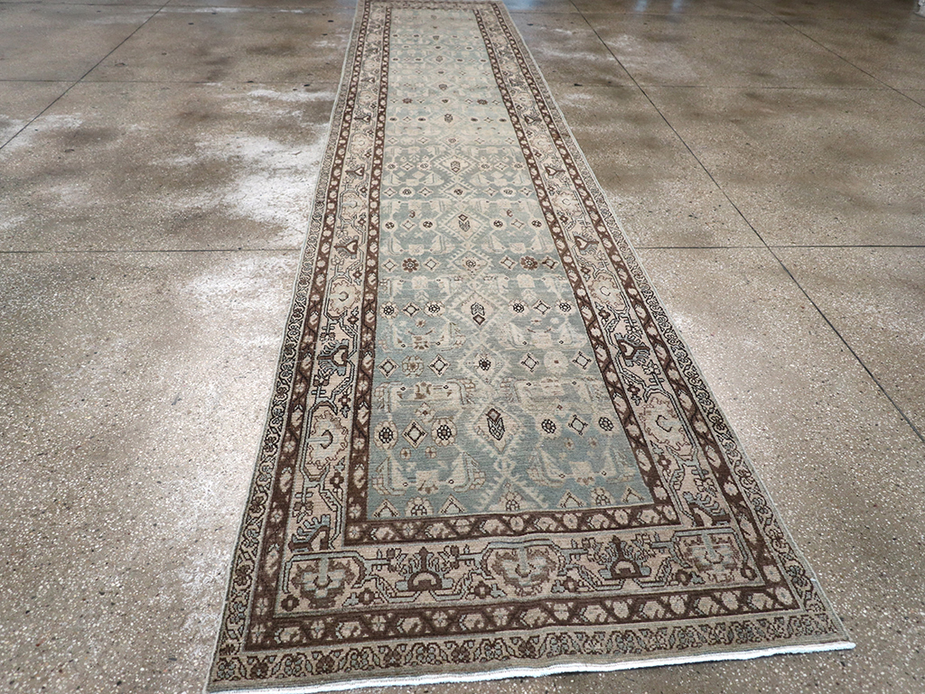 Vintage Persian Malayer Long Runner, No.32731 - Staging