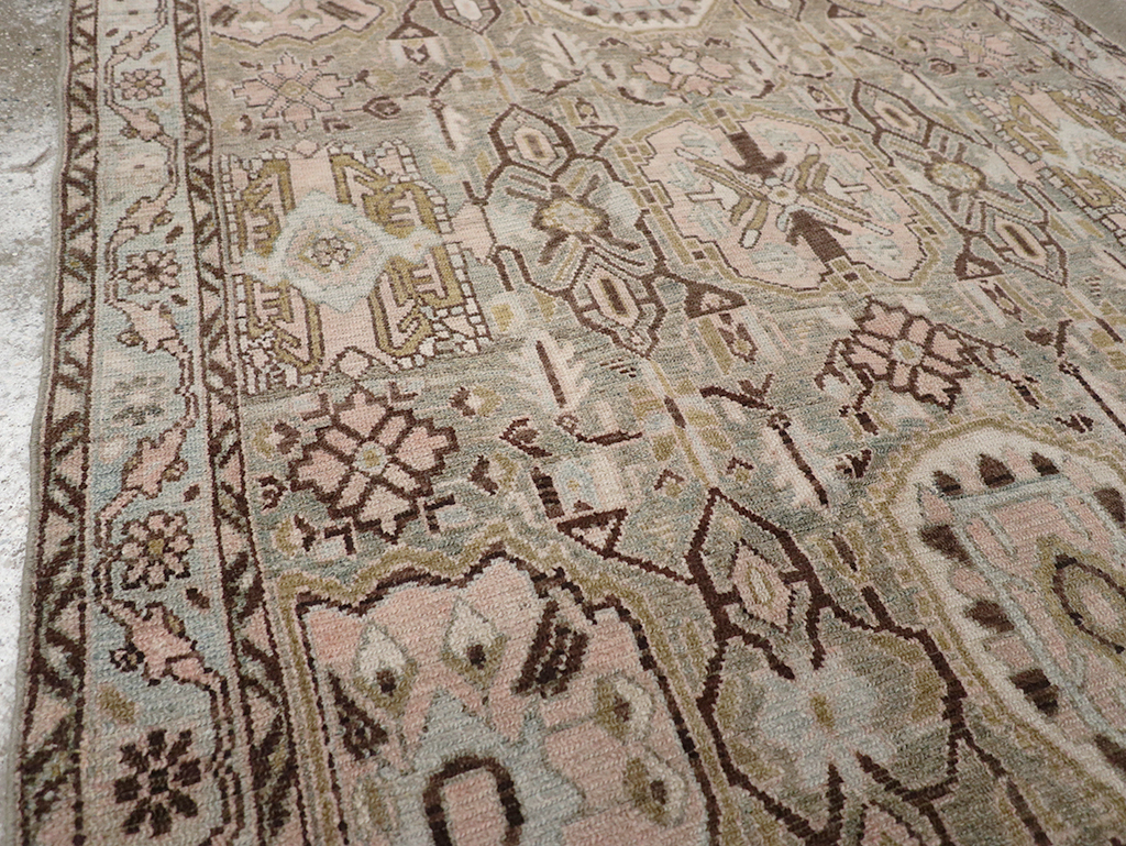Vintage Persian Malayer Accent Rug, No.32733 - Staging