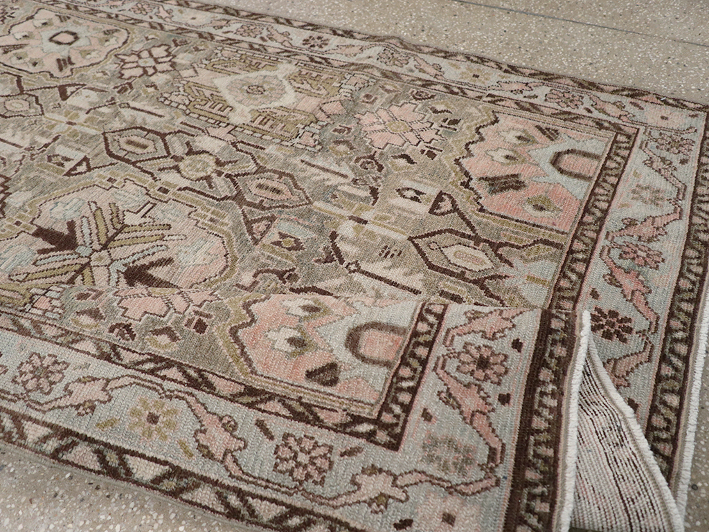 Vintage Persian Malayer Accent Rug, No.32733 - Staging