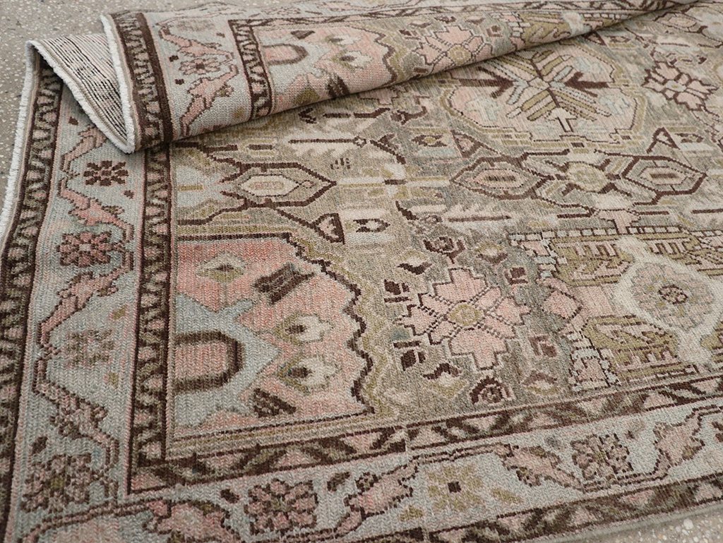 Vintage Persian Malayer Accent Rug, No.32733 - Staging